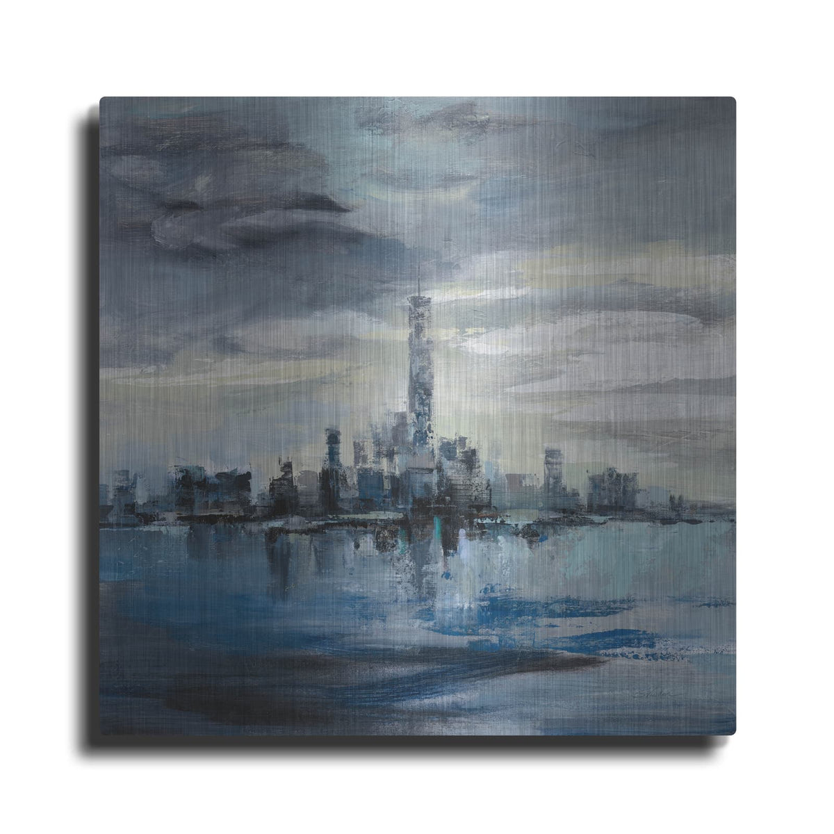 'Manhattan Winter' by Silvia Vassileva – Metal Wall Art