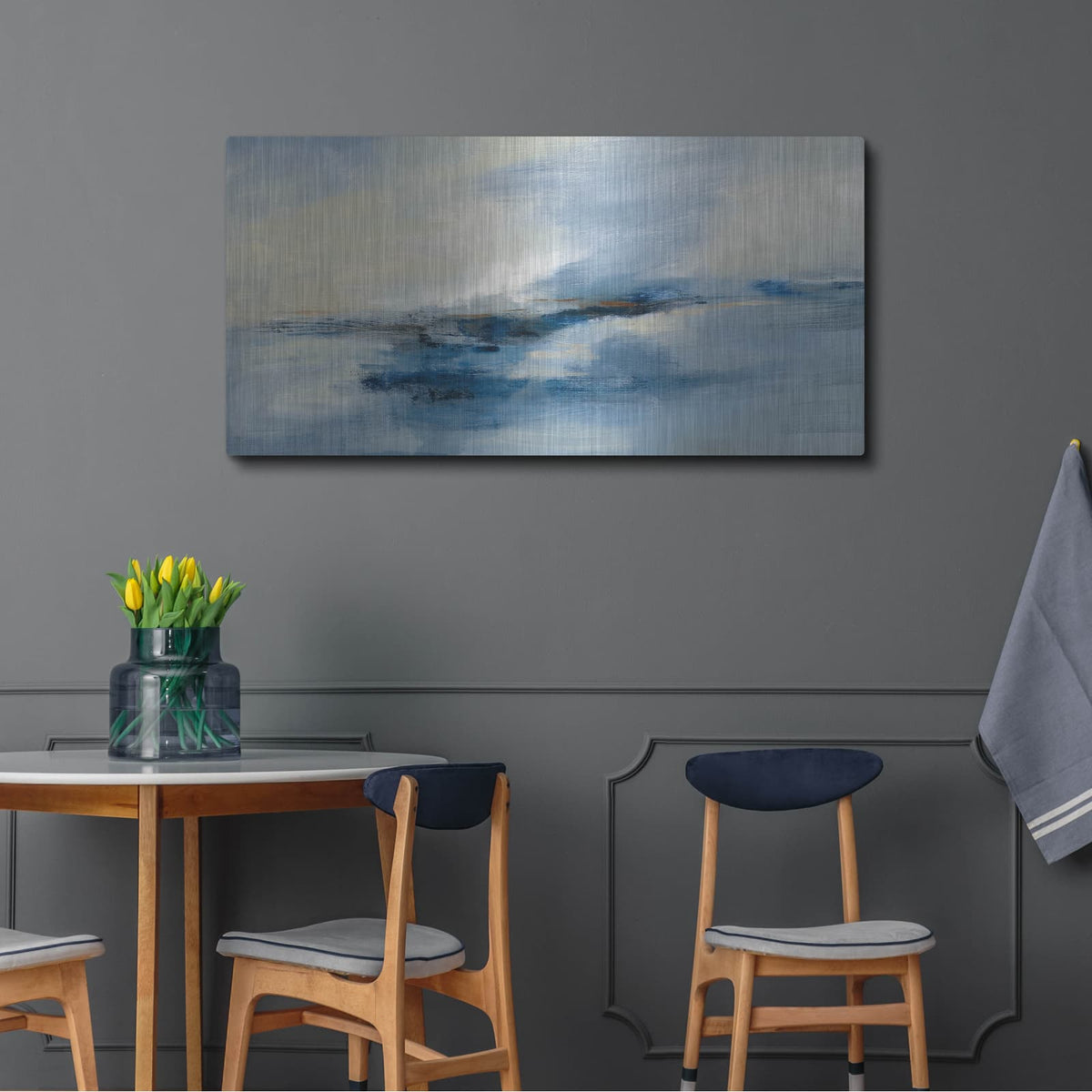 'Atmosphere' by Silvia Vassileva – Metal Wall Art, 48x24 room view