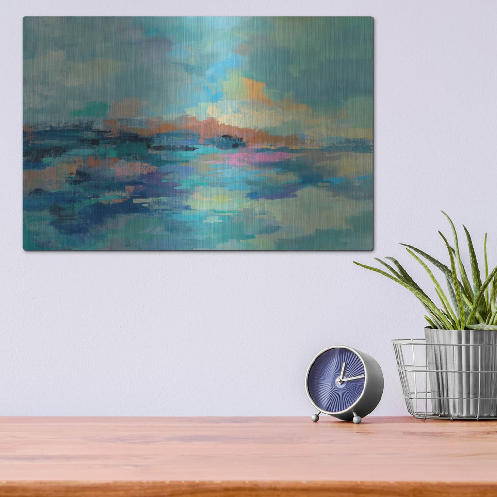 'Summer Seaside' by Silvia Vassileva – Metal Wall Art, 16x12 room view