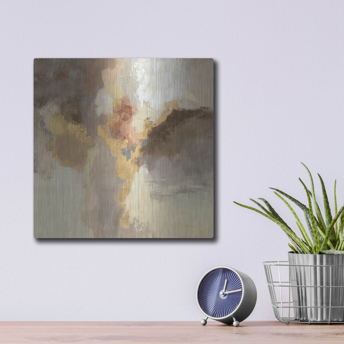 'Sparkle Abstract I' by Silvia Vassileva – Metal Wall Art, 12x12 room view