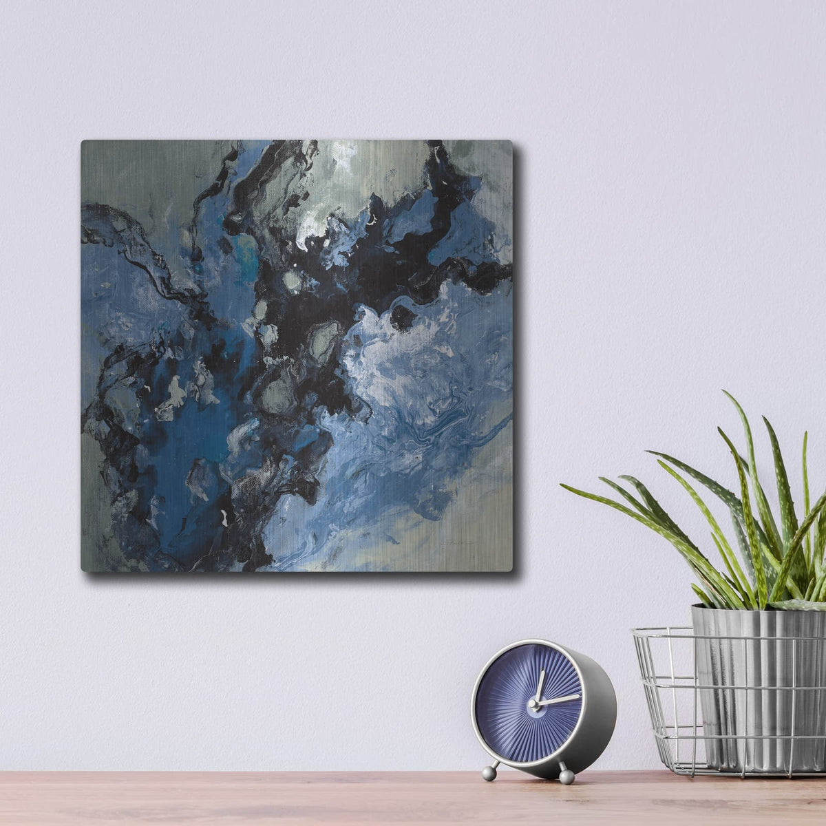 'Roaring Waves II' by Silvia Vassileva – Metal Wall Art, 12x12 room view