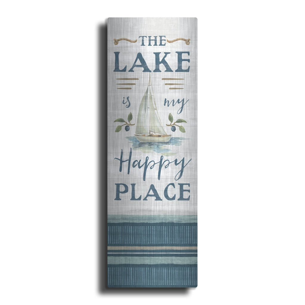 'Lakeside Retreat Happy Place' by Silvia Vassileva – Metal Wall Art