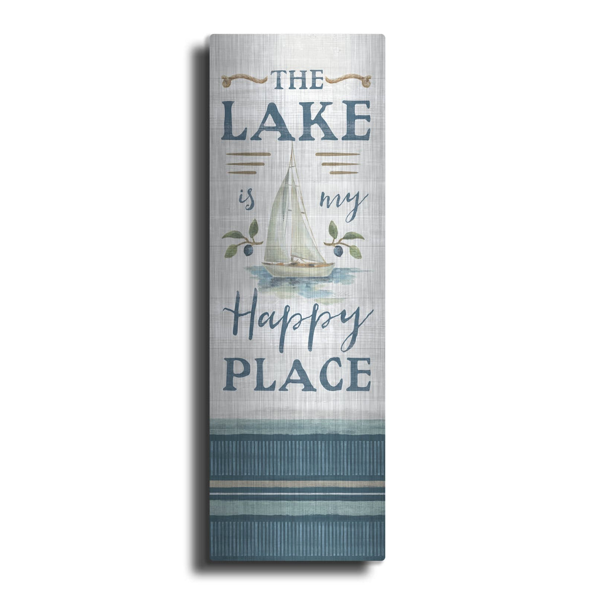 'Lakeside Retreat Happy Place' by Silvia Vassileva – Metal Wall Art