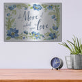 'Botanical Blue III' by Silvia Vassileva – Metal Wall Art, 16x12 room view