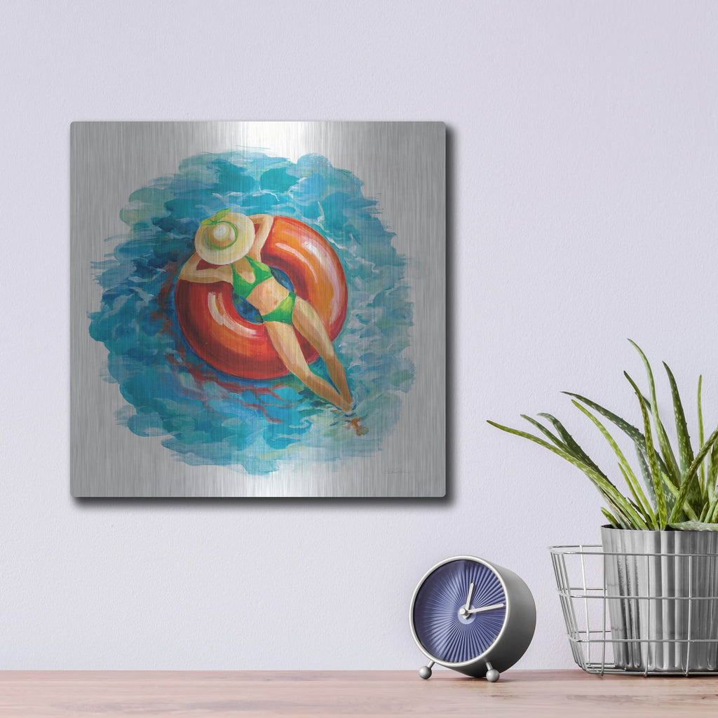 'Sunbather I' by Silvia Vassileva – Metal Wall Art, 12x12 room view