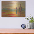'Desert Saguaro' by Silvia Vassileva – Metal Wall Art, 16x12 room view