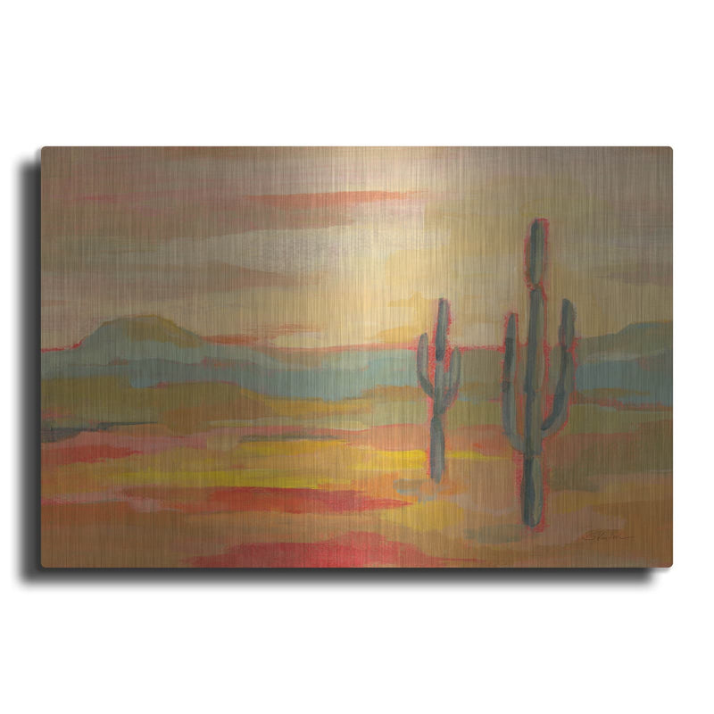 'Desert Saguaro' by Silvia Vassileva – Metal Wall Art