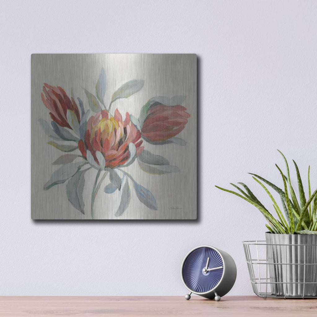 'Field Bloom I' by Silvia Vassileva – Metal Wall Art, 12x12 room view