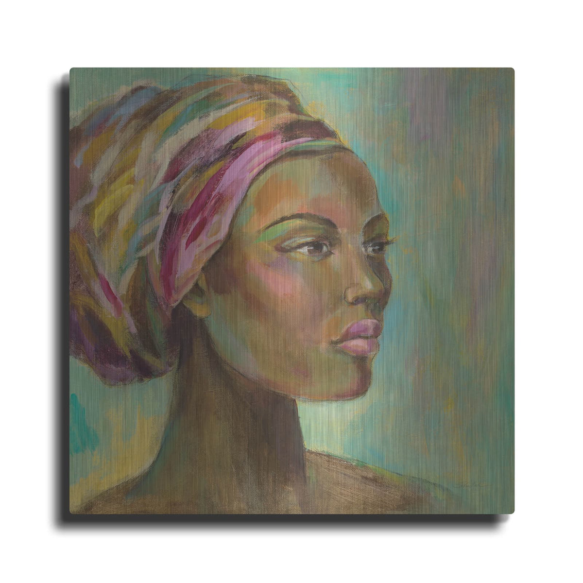 'African Woman I' by Silvia Vassileva – Metal Wall Art