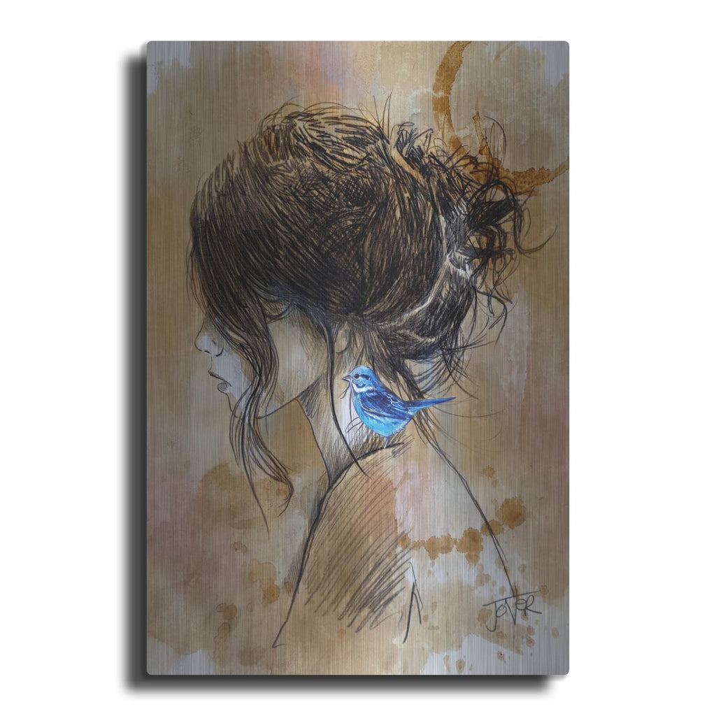 'Nesting Hope' by Loui Jover – Metal Wall Art