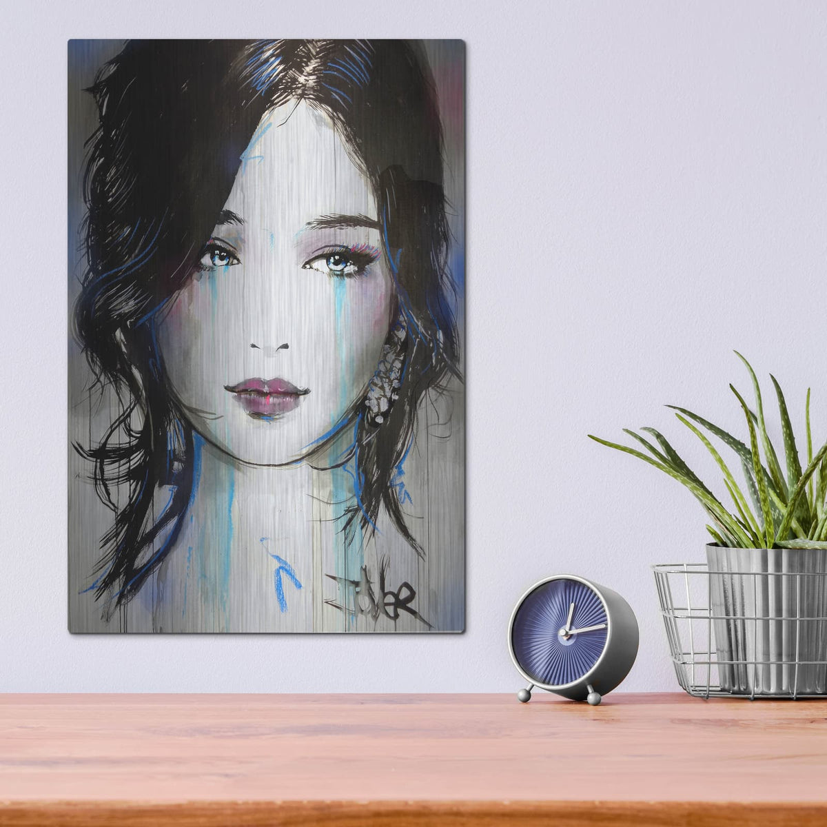 'Asia' by Loui Jover – Metal Wall Art, 12x16 room view