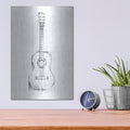 'Guitar Sketch' by Ethan Harper – Metal Wall Art, 12x16 room view