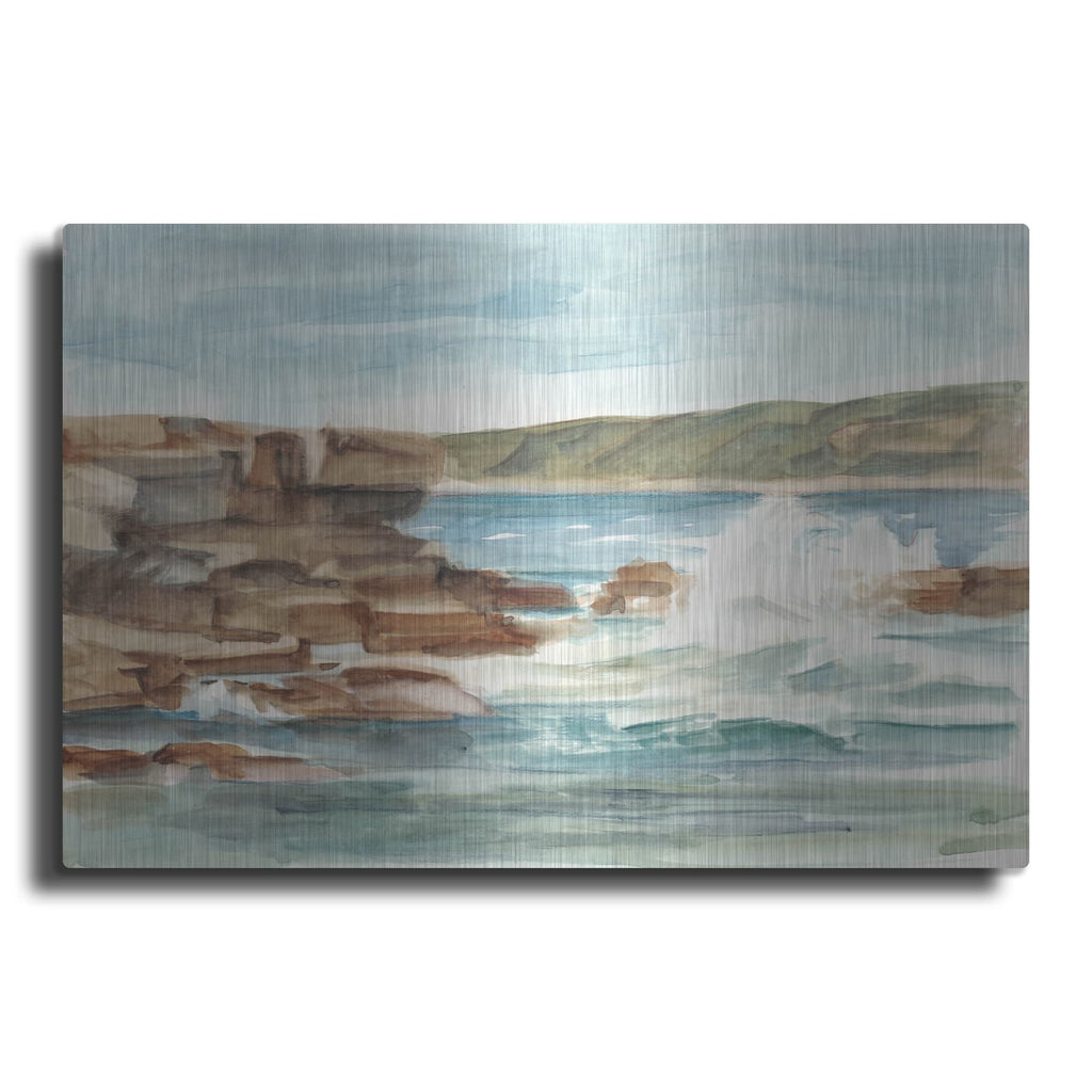 'Coastal Watercolor III' by Ethan Harper – Metal Wall Art