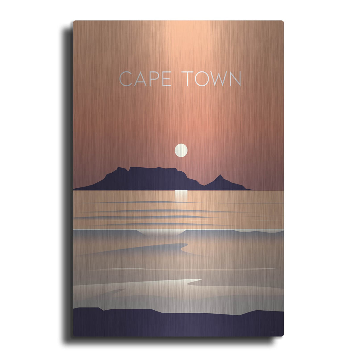 'Cape Town' by Arctic Frame – Metal Wall Art