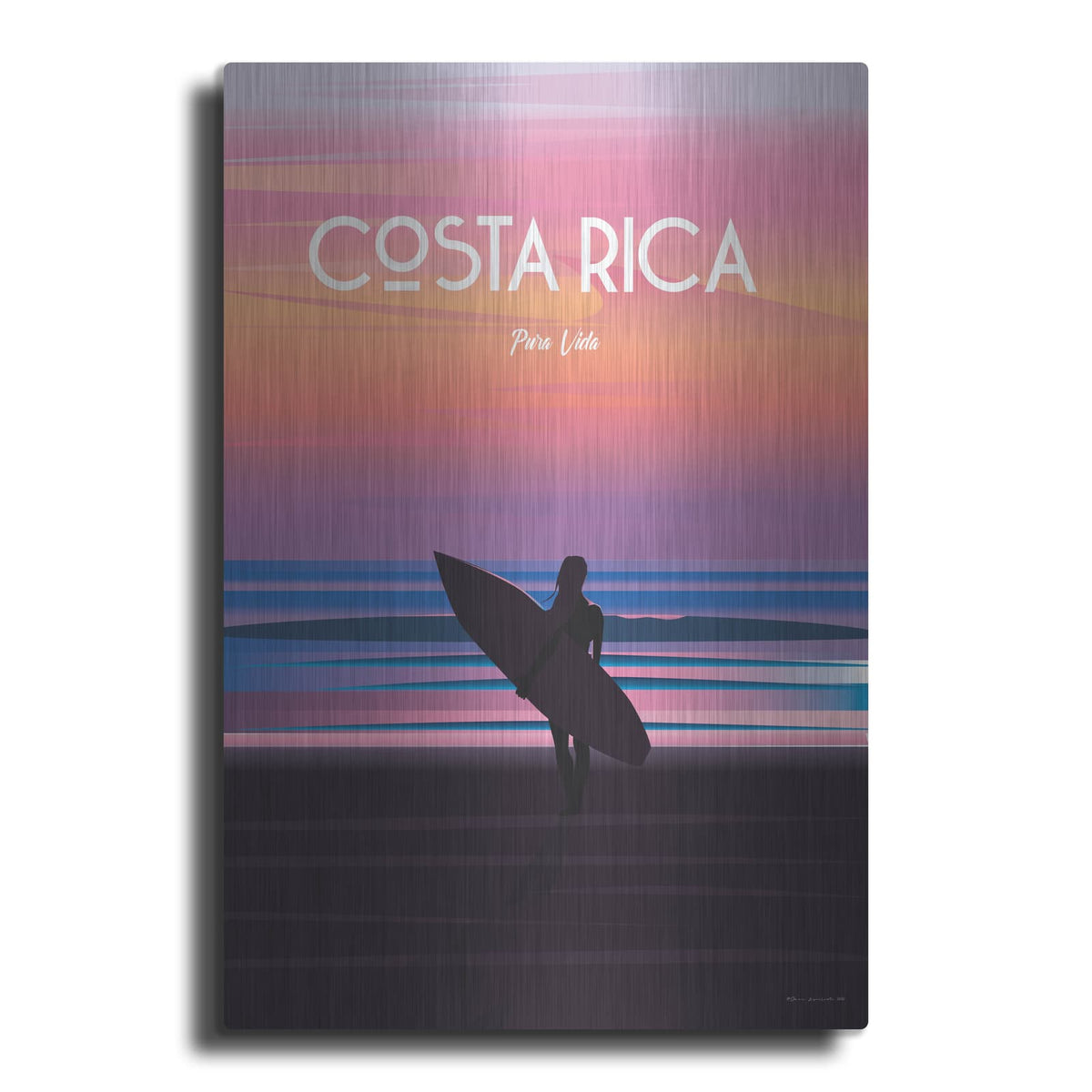 'Costa Rica' by Arctic Frame – Metal Wall Art