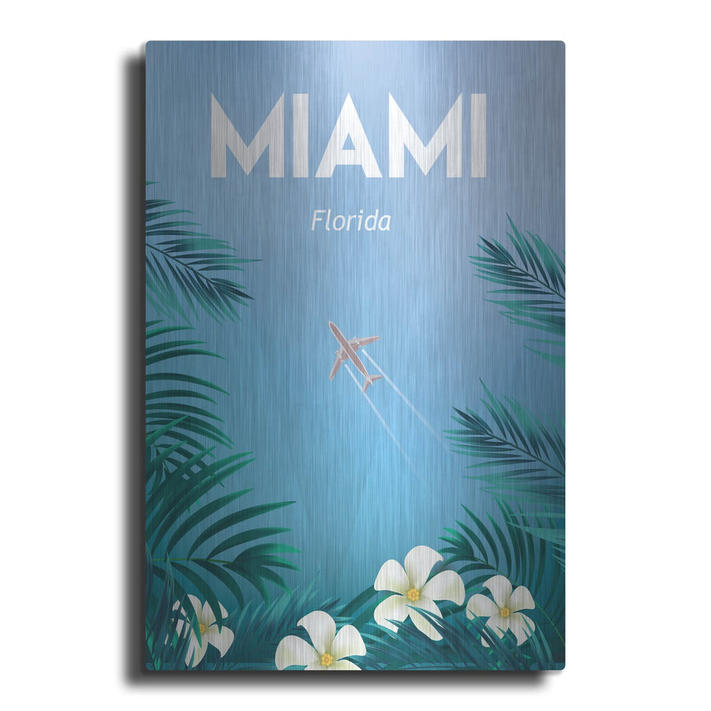 'Miami' by Arctic Frame – Metal Wall Art