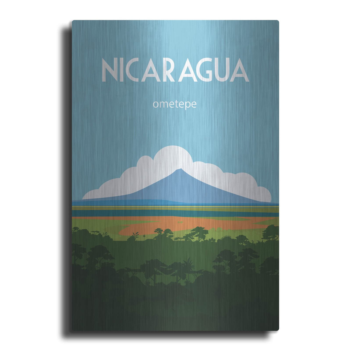 'Nicaragua' by Arctic Frame – Metal Wall Art