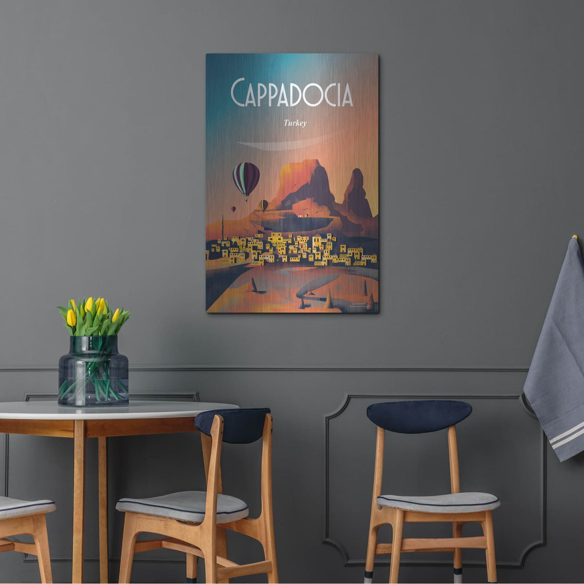 'Cappadocia Turkey' by Arctic Frame – Metal Wall Art, 24x36 room view