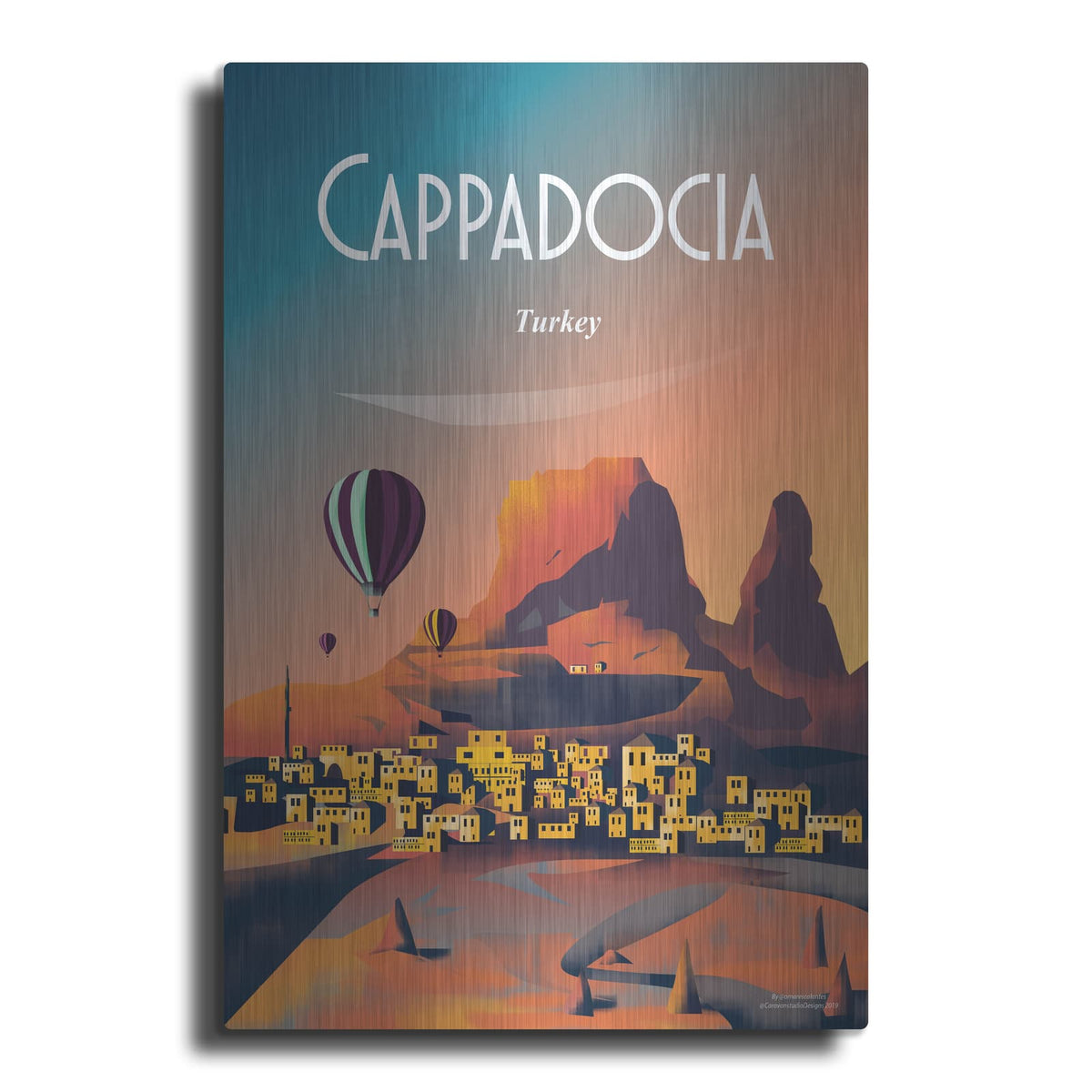'Cappadocia Turkey' by Arctic Frame – Metal Wall Art