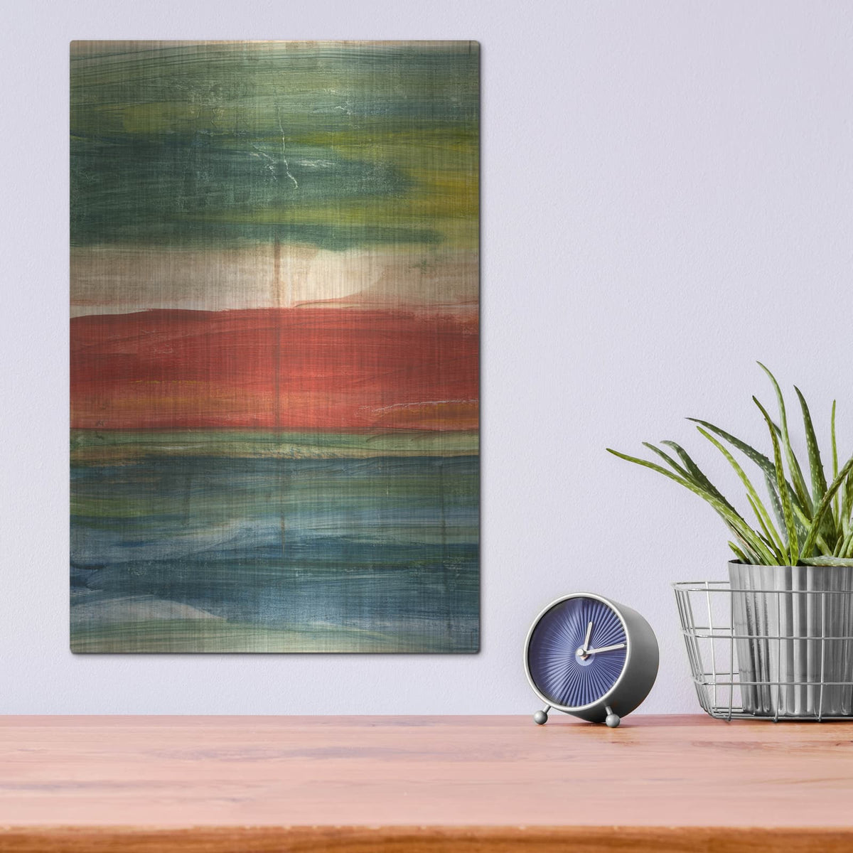 'Vibrant Abstract II' by Ethan Harper – Metal Wall Art, 12x16 room view