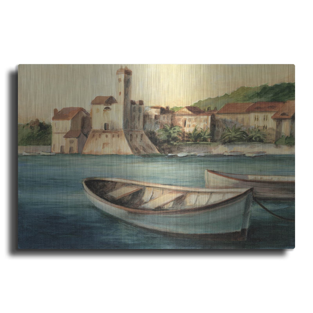 'Mediterranean Harbor II' by Ethan Harper – Metal Wall Art