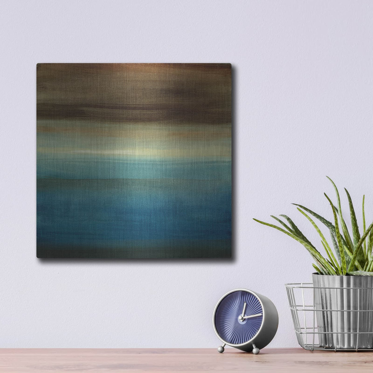 'Abstract Horizon III' by Ethan Harper – Metal Wall Art, 12x12 room view