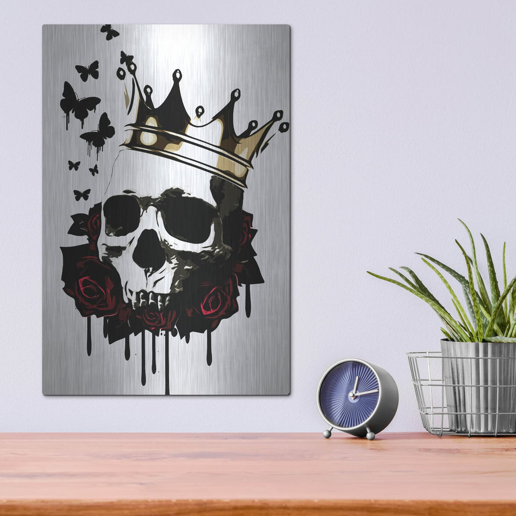 'El Rey de la Muerte' by Nicklas Gustafsson – Metal Wall Art, 12x16 room view