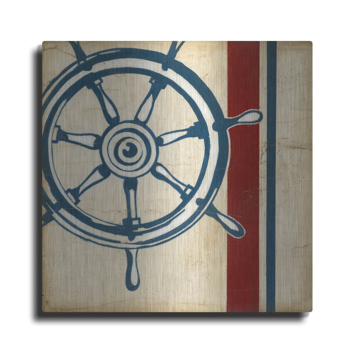 'Americana Captain's Wheel' by Ethan Harper – Metal Wall Art