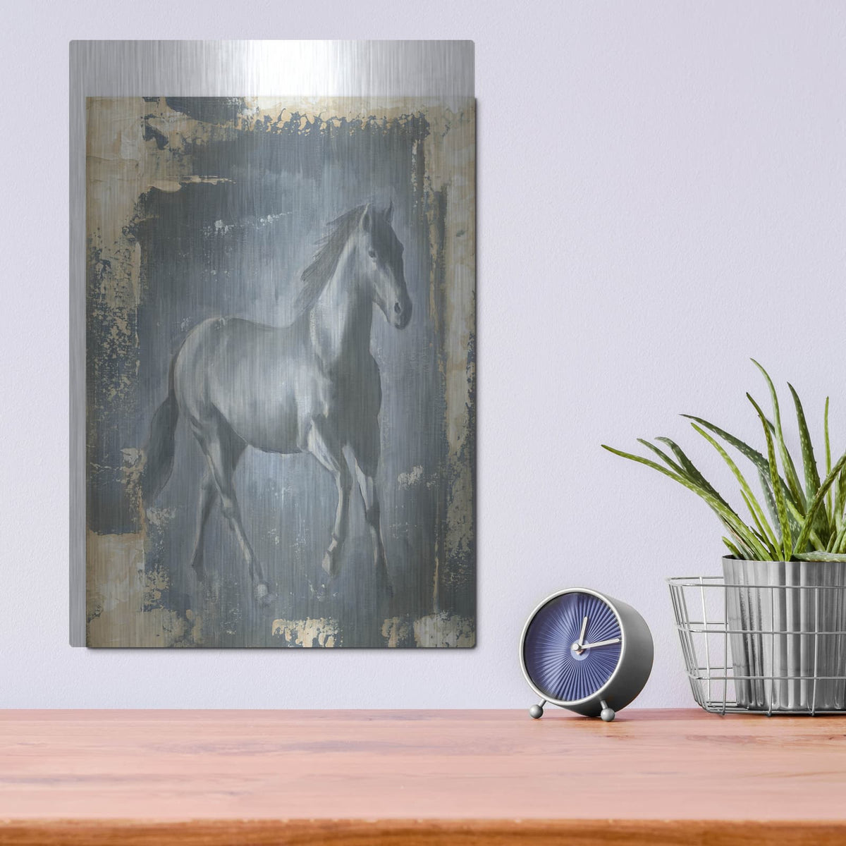 'Running Stallion I' by Ethan Harper – Metal Wall Art, 12x16 room view
