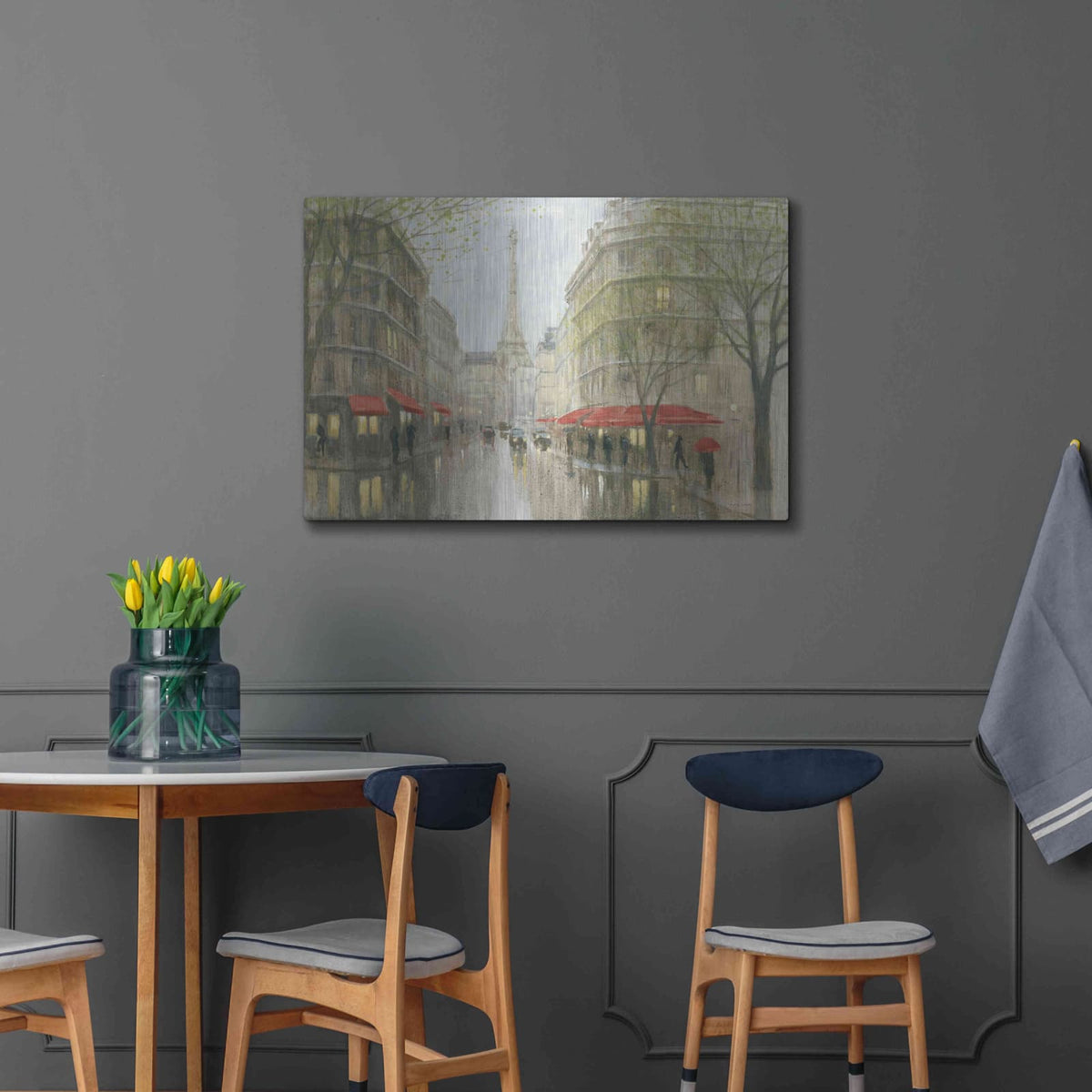 'Impression of Paris' by Myles Sullivan – Metal Wall Art, 36x24 room view