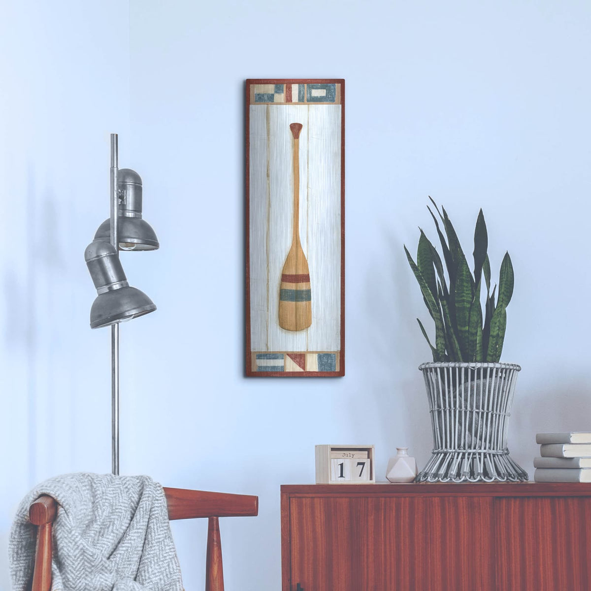'Americana Oar II' by Ethan Harper – Metal Wall Art, 12x36 room view