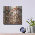 'Coastal View III' by Ethan Harper – Metal Wall Art, 12x12 room view