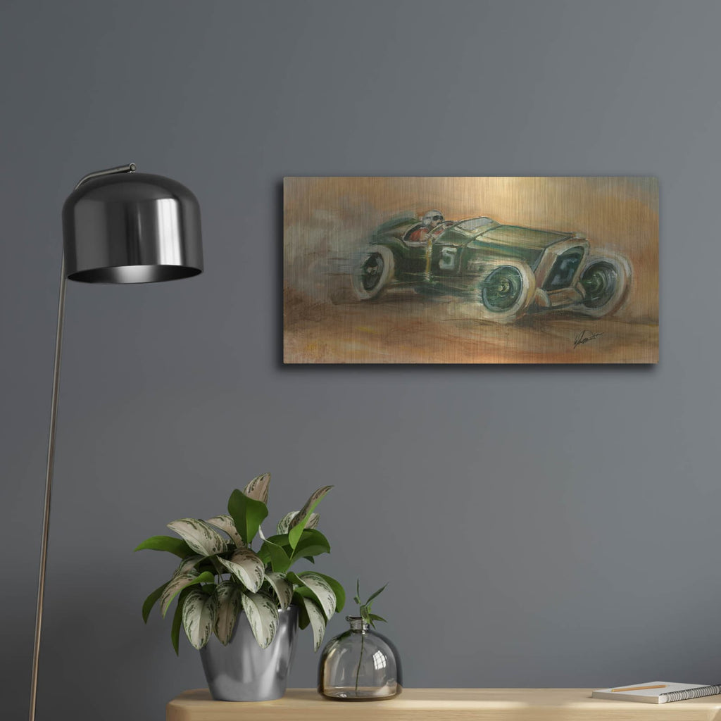 'French Grand Prix 1914' by Ethan Harper – Metal Wall Art, 24x12 room view