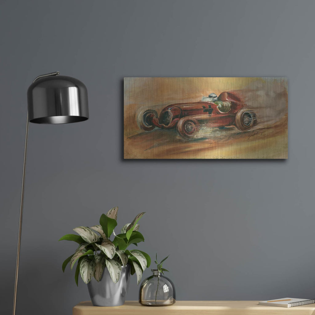 'Le Mans 1935' by Ethan Harper – Metal Wall Art, 24x12 room view