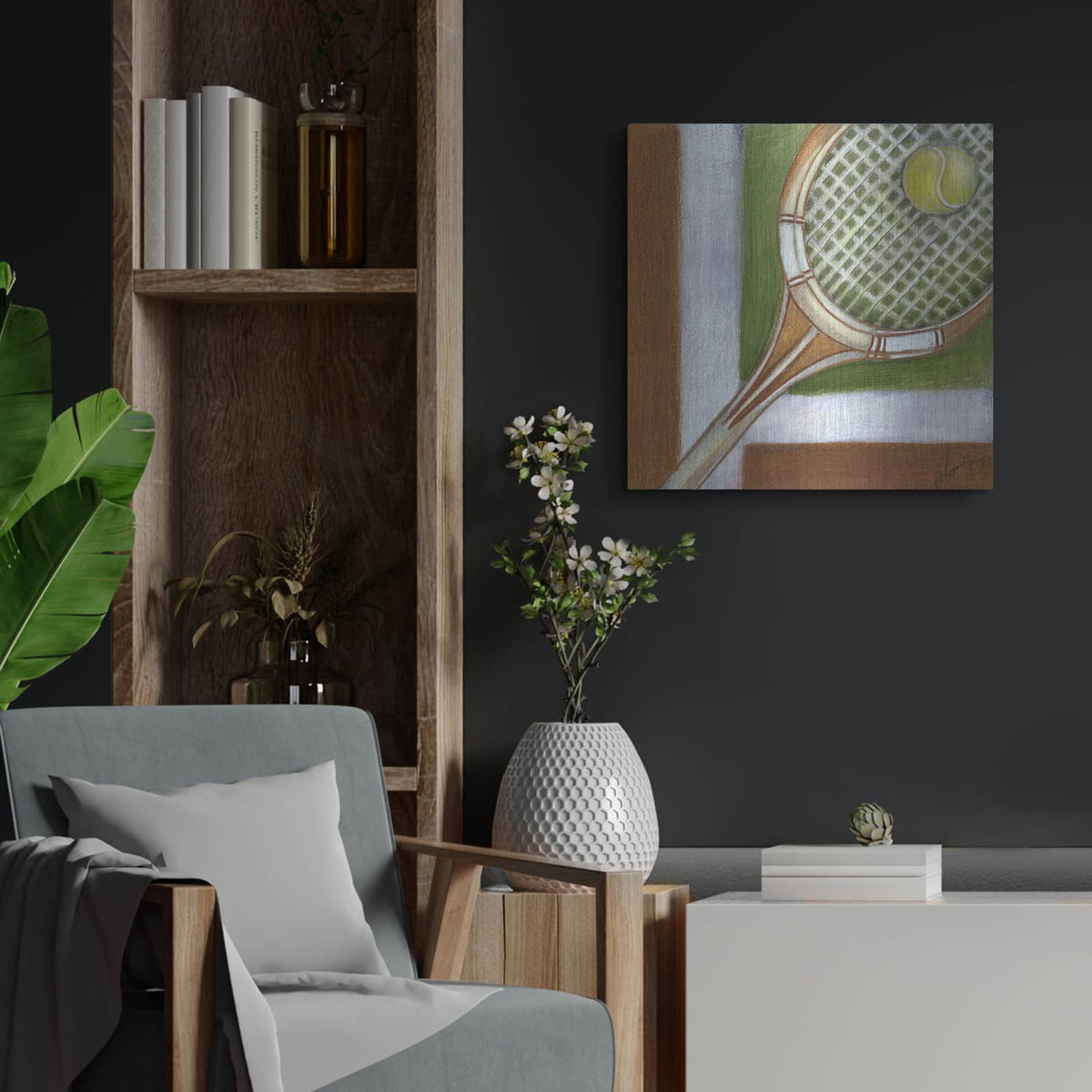 'Deuce' by Ethan Harper – Metal Wall Art, 24x24 room view