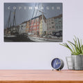 'Copenhagen Poster' by Linda Woods – Metal Wall Art, 16x12 room view