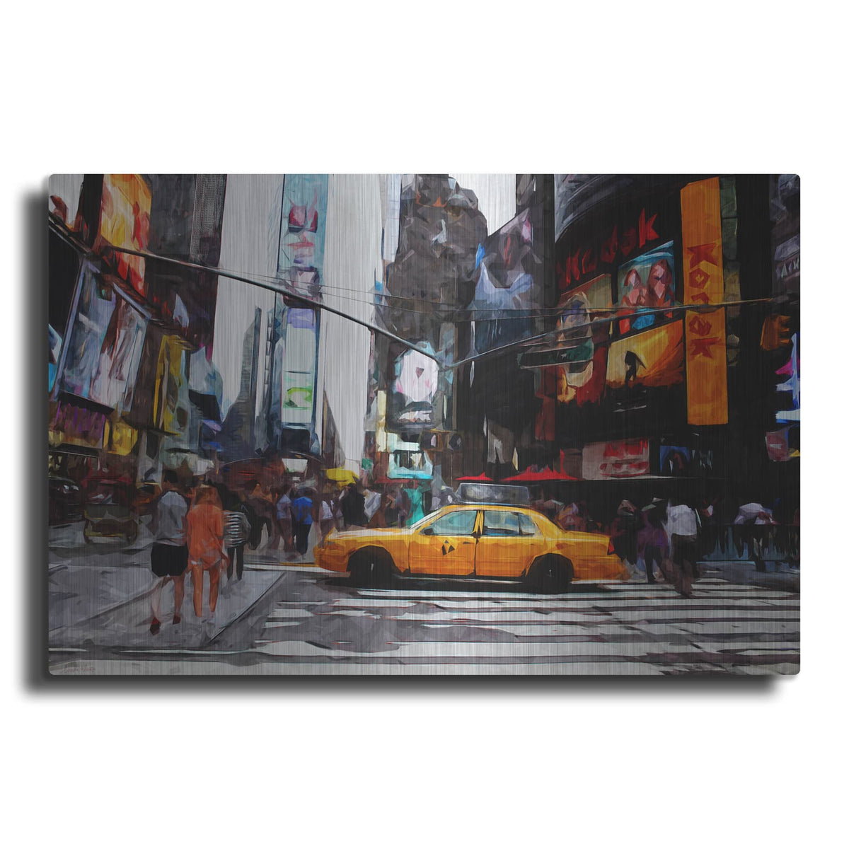 'Times Square' by Linda Woods – Metal Wall Art