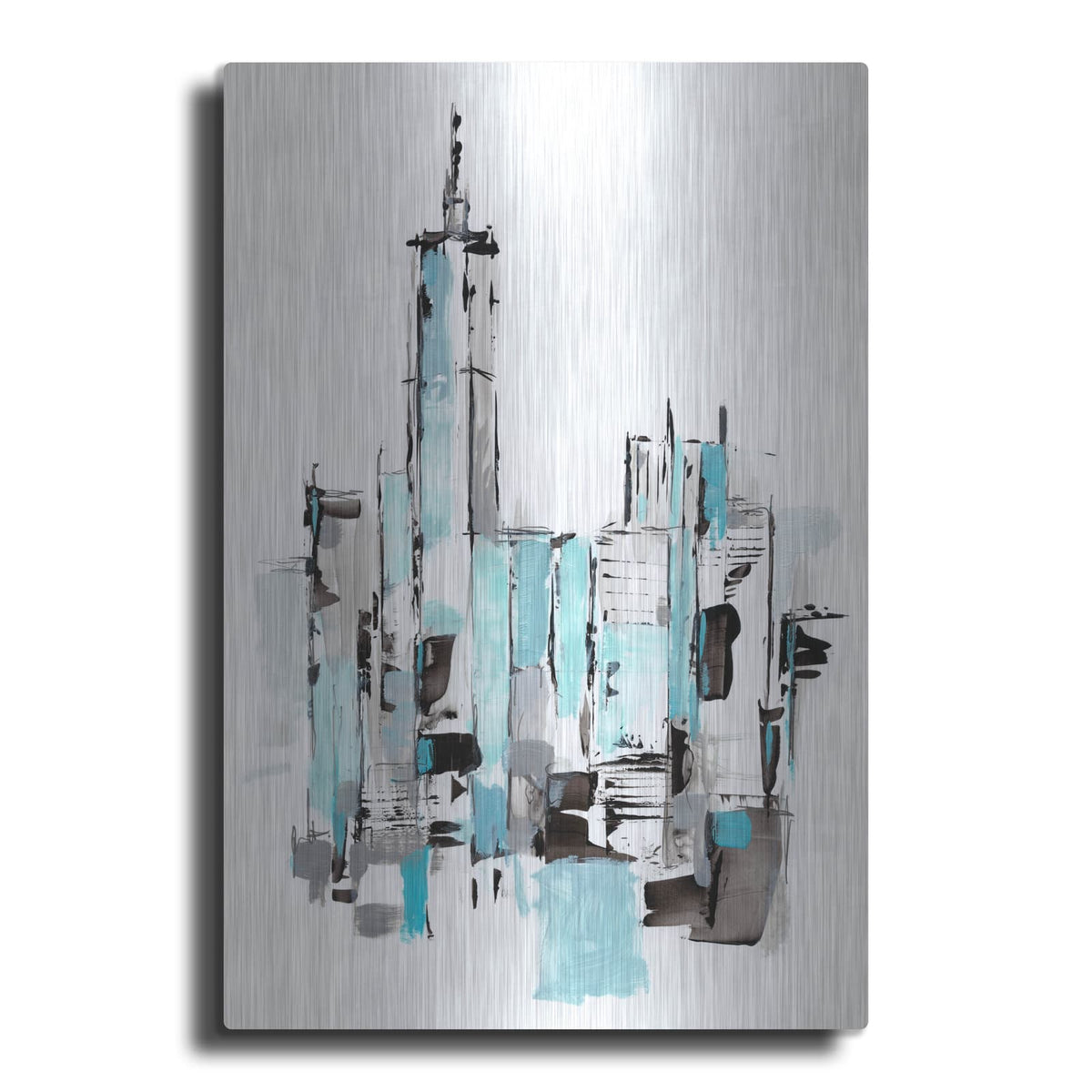 'Blue City II' by Ethan Harper – Metal Wall Art