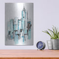 'Blue City I' by Ethan Harper – Metal Wall Art, 12x16 room view
