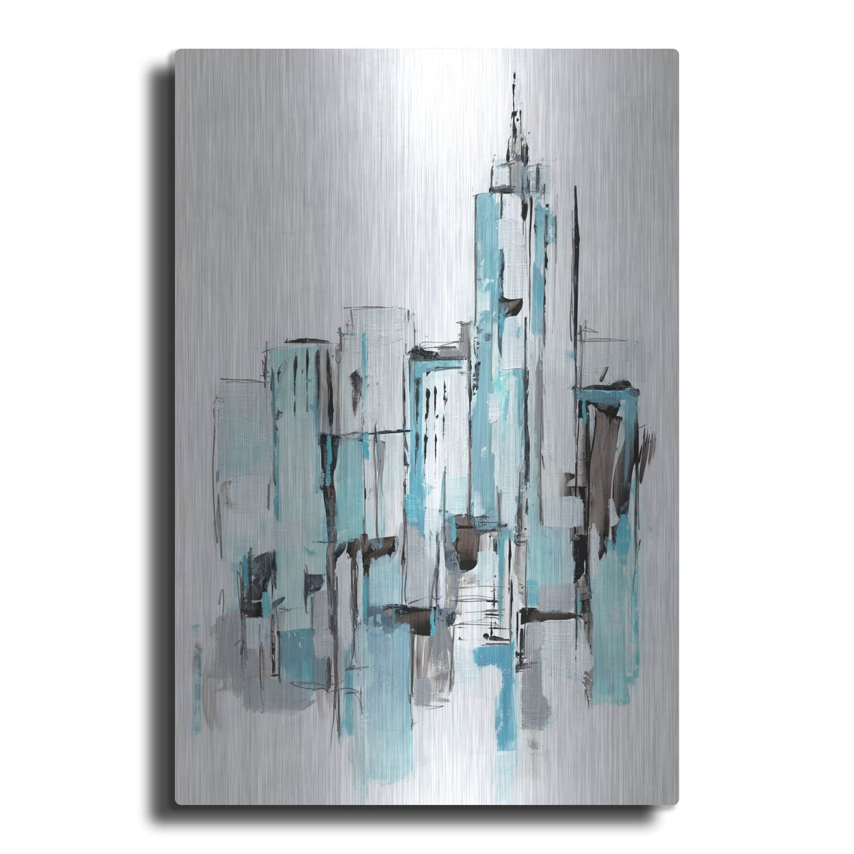 'Blue City I' by Ethan Harper – Metal Wall Art