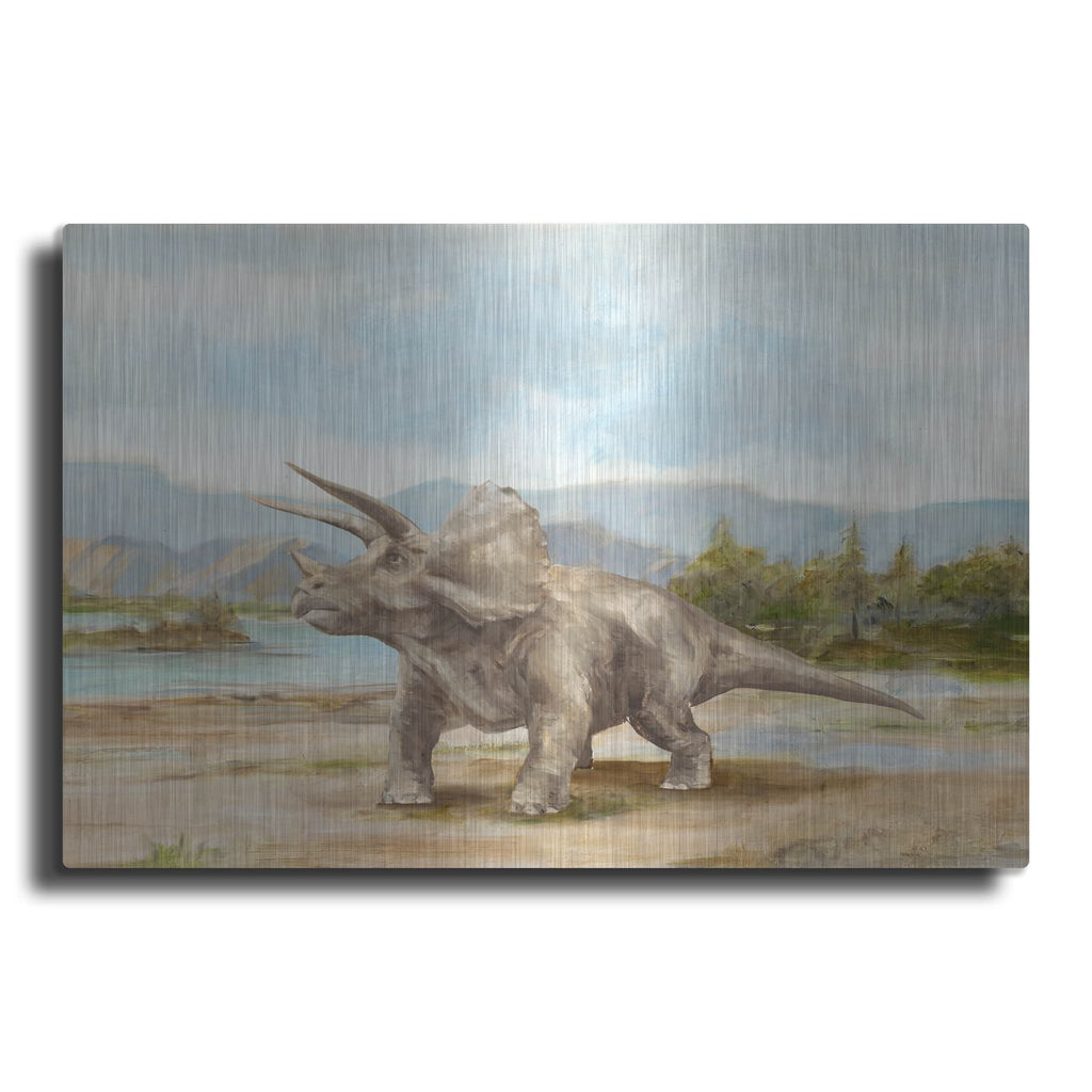 'Dinosaur Illustration II' by Ethan Harper – Metal Wall Art