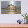 'Dinosaur Illustration I' by Ethan Harper – Metal Wall Art, 16x12 room view