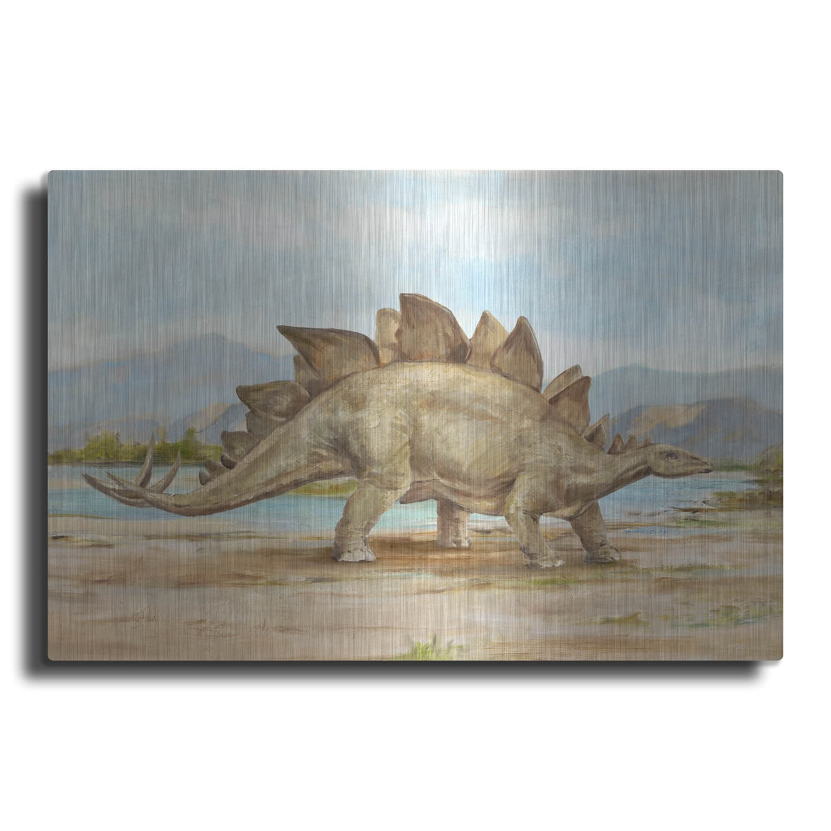 'Dinosaur Illustration I' by Ethan Harper – Metal Wall Art