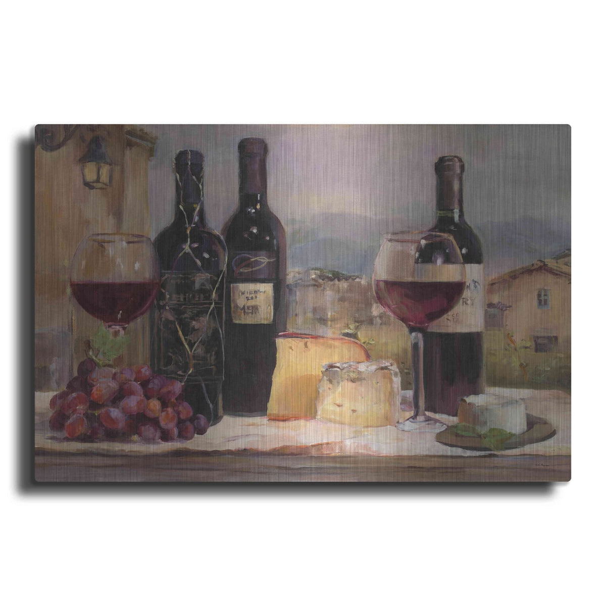 'Villa Reds' by Marilyn Borglum – Metal Wall Art