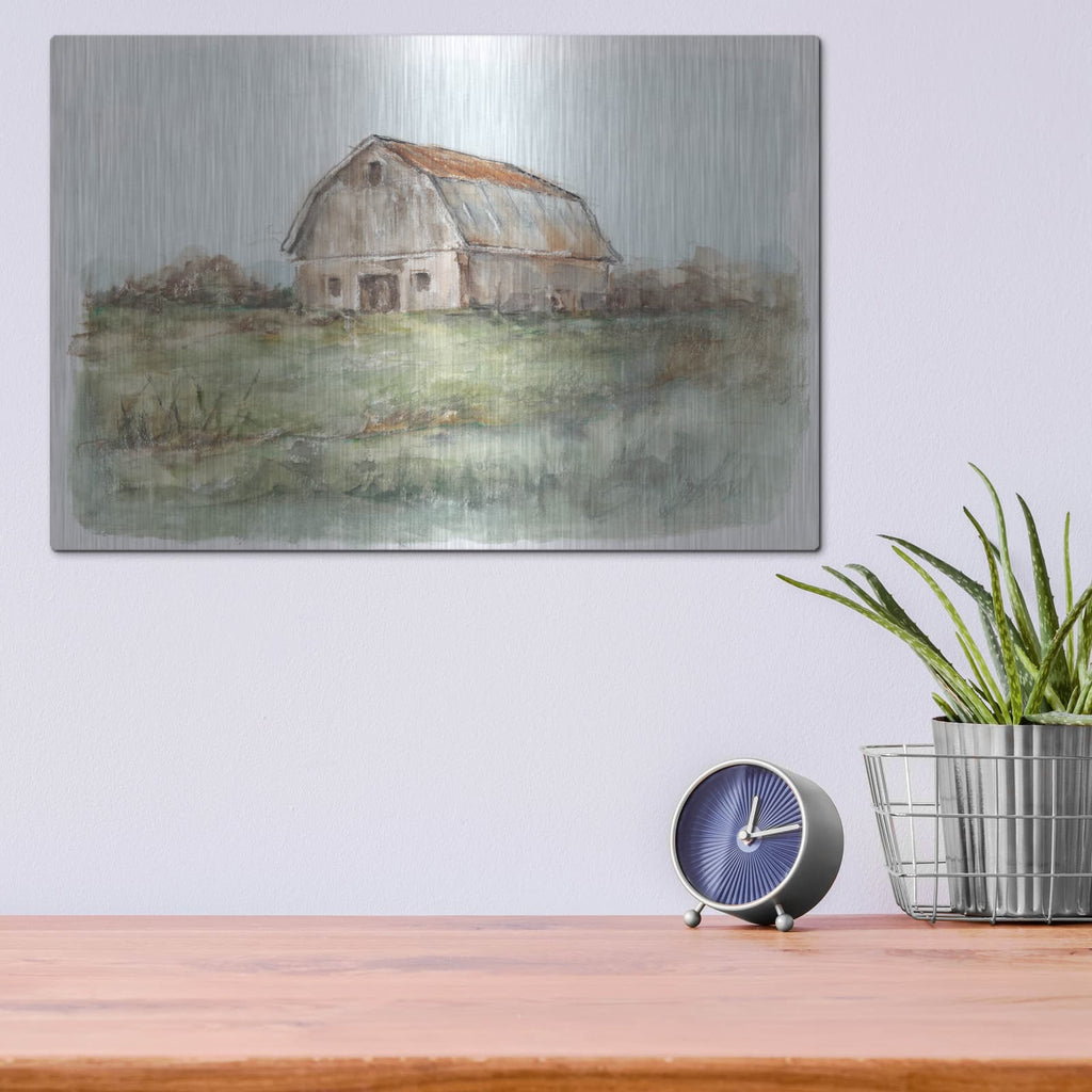 'Tin Roof Barn II' by Ethan Harper – Metal Wall Art, 16x12 room view