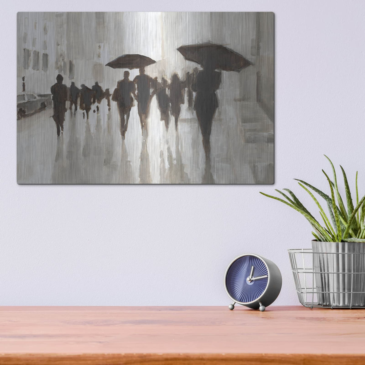 'Clearing Rain' by Ethan Harper – Metal Wall Art, 16x12 room view