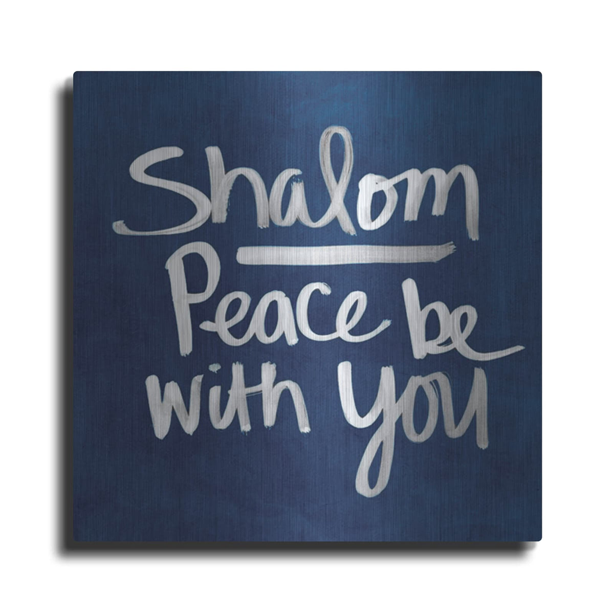 'Shalom - Hanukkah' by Linda Woods – Metal Wall Art