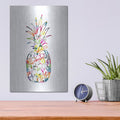 'Electric Pineapple' by Linda Woods – Metal Wall Art, 12x16 room view