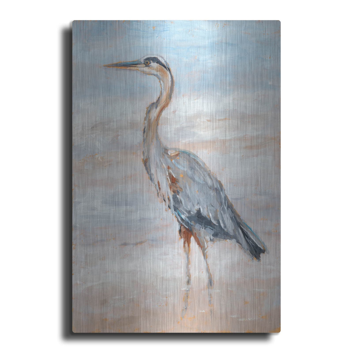 'Beach Heron II' by Ethan Harper – Metal Wall Art