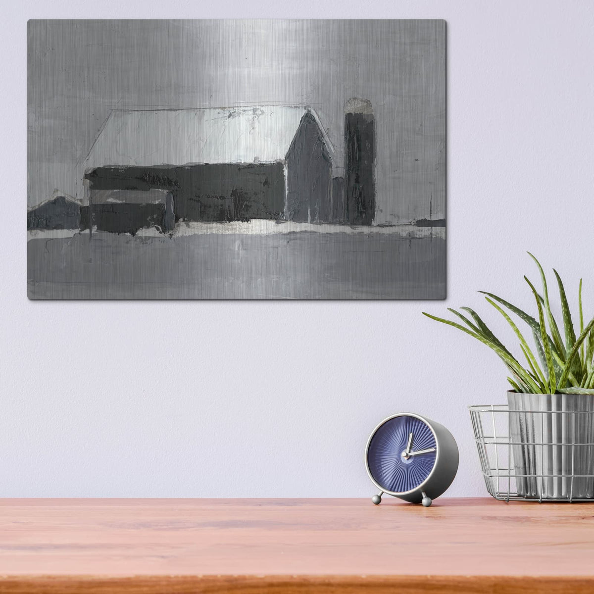 'Dynamic Barn I' by Ethan Harper – Metal Wall Art, 16x12 room view